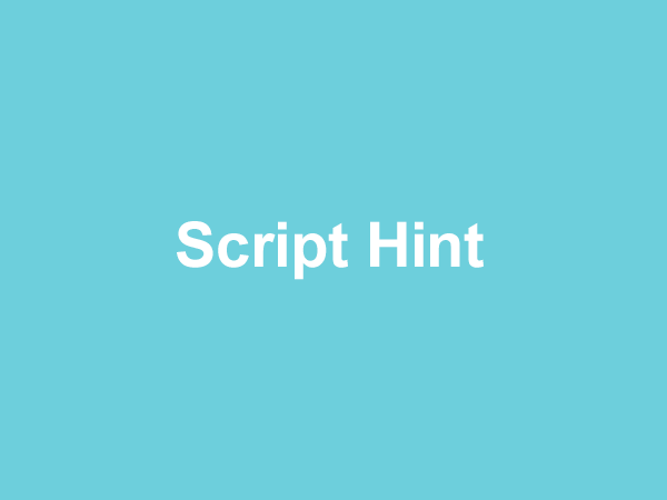 Script Hint