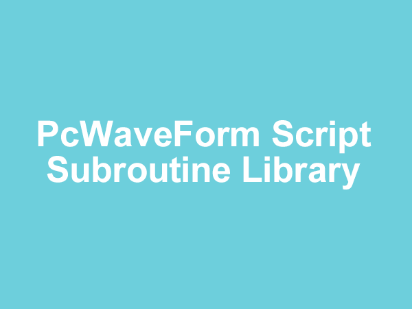 Subroutine Library